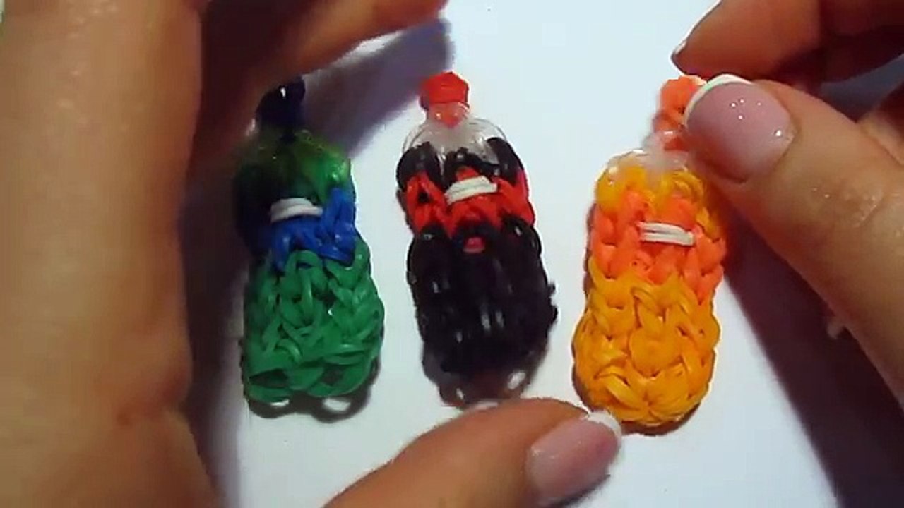 КОКА-КОЛА из резинок на рогатке без станка. Фигурки из резинок | Coca Cola Soda Bottle Charm