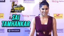 Sai Tamhankar At Mirchi Music Award Marathi | Marathi Movie Rakshas & Duniyadari