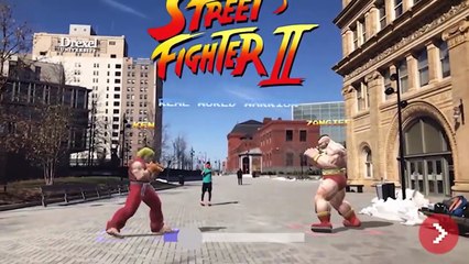 Street Fighter II in the real world (AR)