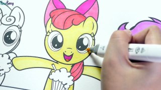 My little pony coloring book MLP coloring pages for kids cutie mark crusaders