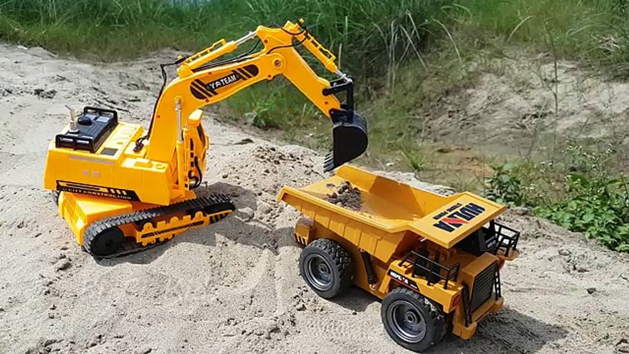 Dump trucks for children | Excavator for children | Videos for kids | Bibikids.