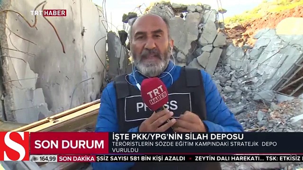 Terör örgütü YPG/PKK’nın eğitim kampındaki mühimmat deposu vuruldu