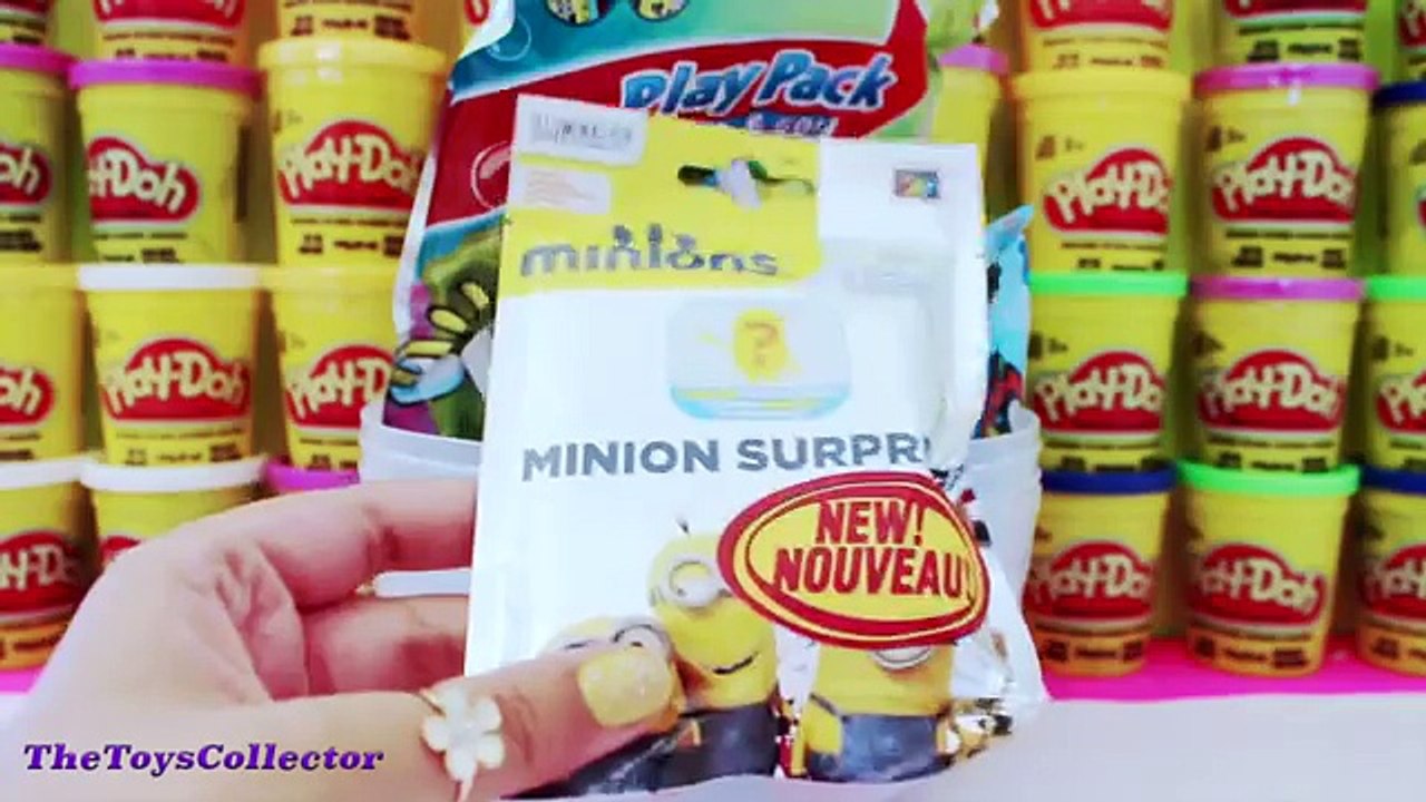 GIANT SPONGEBOB Surprise Egg Play Doh - Shopkins Minions Avengers Marvel Mashems Toys Collector