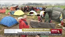 Thousands stranded at Macedonia-Greece border