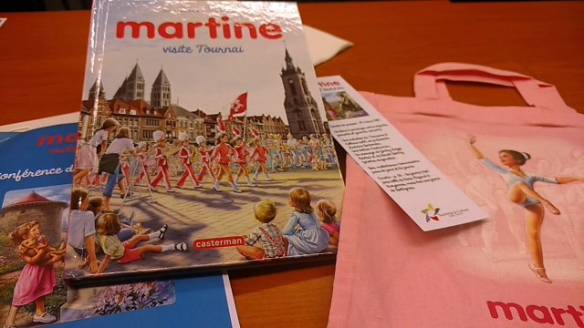 Martine visite Tournai, les nouvelles aventures touristiques de la petite héroïne