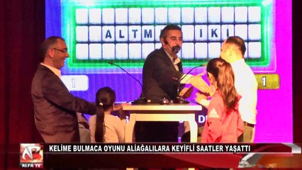 Kelime Bulmaca Oyunu Aliağalılara Keyifli Saatler Yaşattı