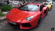 5 Chiếc Siêu Xe LAMBORGHINI Quẩy Nát Đường Phố Sài Gòn