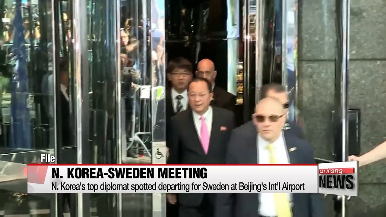 N. Korea's foreign minister seen traveling to Sweden