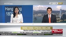 Hong Kong Stocks Decline: Market extends Thursday's sharp losses