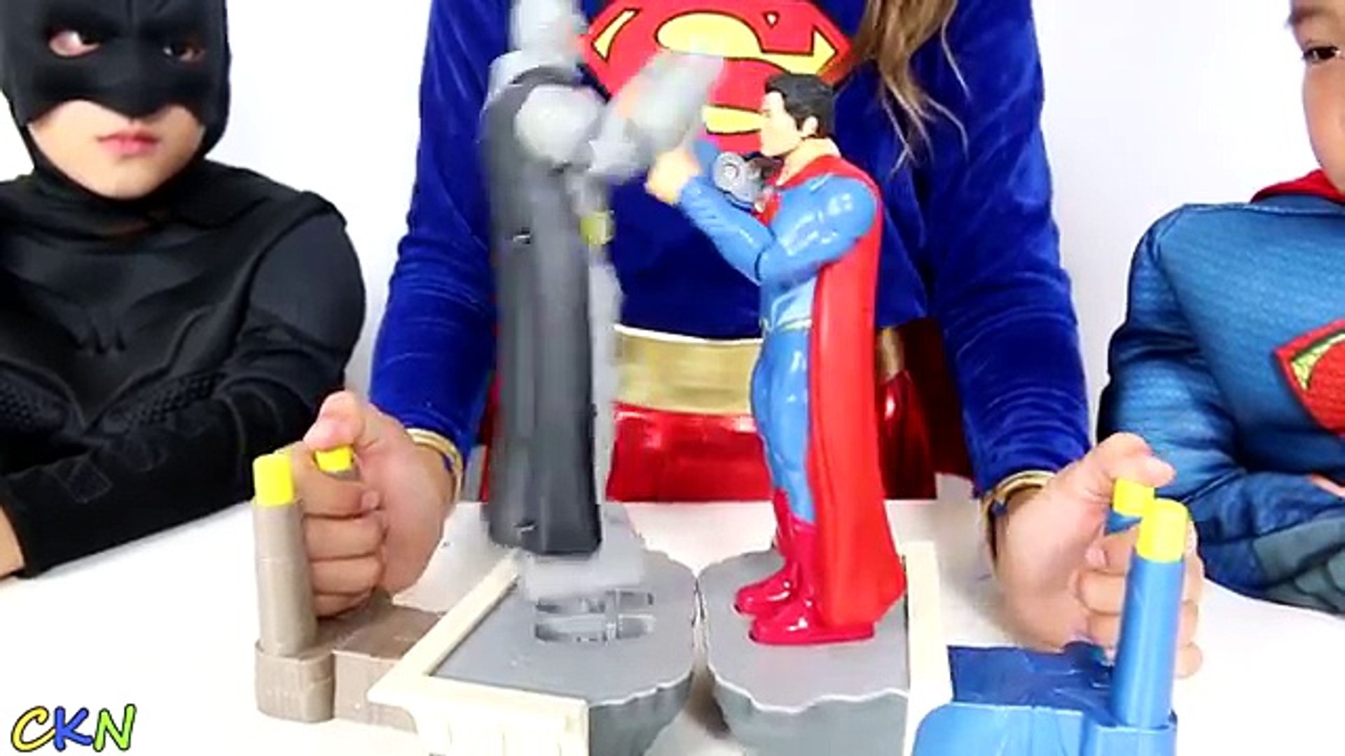 Batman Vs Superman Toys Dawn Of Justice Family children Superhero Fun Game  With Ckn Toys - video Dailymotion