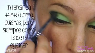 Maquillaje verde Esmeralda, serie piedras preciosas #1 | Silvia Quiros