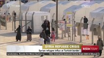 Syria Refugee Crisis: Syrian refugee influx at Turkish border