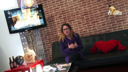 Ana comentando la emisión del programa Al´Dente