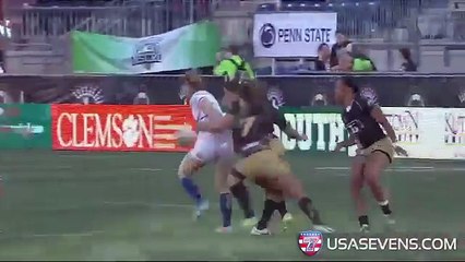 lady rugby fights