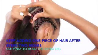 Easy Feed-in Cornrows with Kanekalon Hair