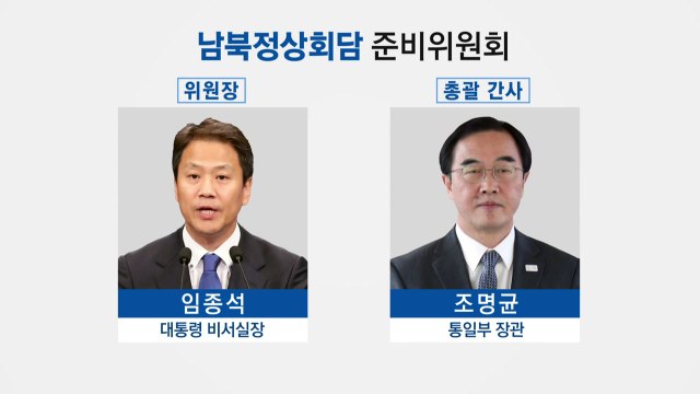 남북정상회담 준비위 발족...위원장에 임종석 비서실장 / YTN