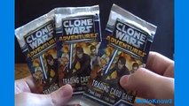 Opening 3 Packs of Star Wars Clone Wars Adventures Trading Card Game