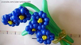 Цветы колокольчики из шаров / Bluebell flowers of balloons twisting