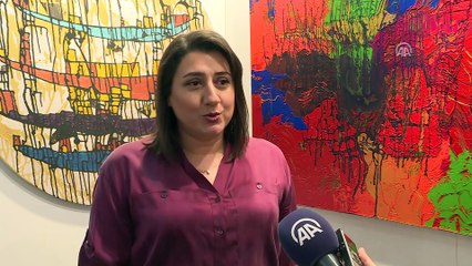 Ressam Ayvaz'dan kum ve varak ile İstanbul tasviri - ANKARA
