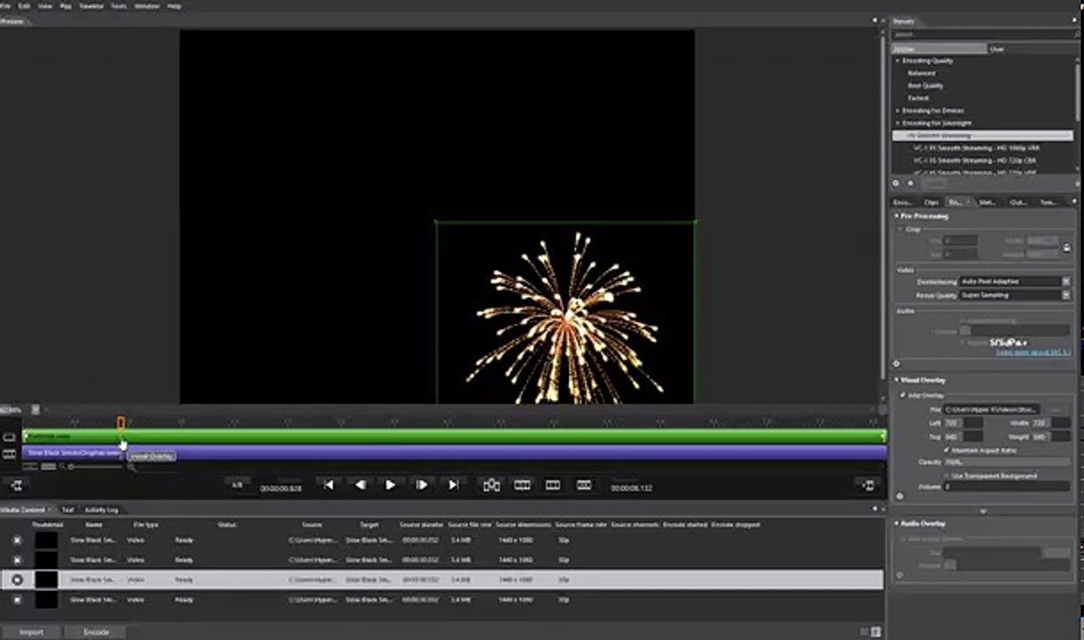 Adding Multiple Overlays using Microsoft Expression Encoder 4 Tutorial