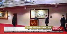 Ma Ying-jeou arrives in Singapore