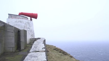 L’incroyable machine pour faire sonner la corne de brume du phare de Sumburgh Head