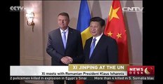 Xi meets with Romanian President Klaus Iohannis