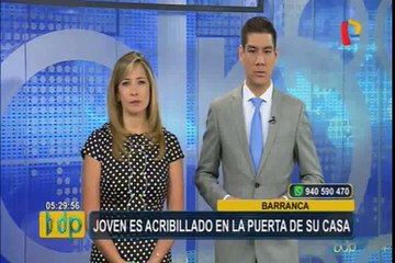 Barranca: desconocidos acribillaron a joven en la puerta de su casa