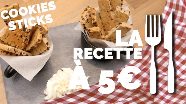 RECETTE À 5€ : Cookies Sticks aux pépites de chocolat