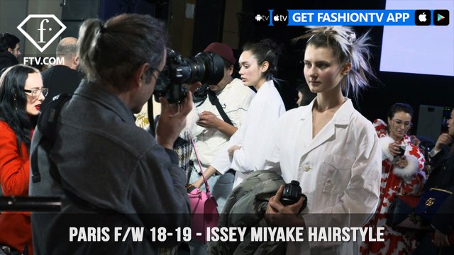 Paris Fashion Week Fall/Winter 2018-19 Issey Miyake Hairstyle | FashionTV | FTV