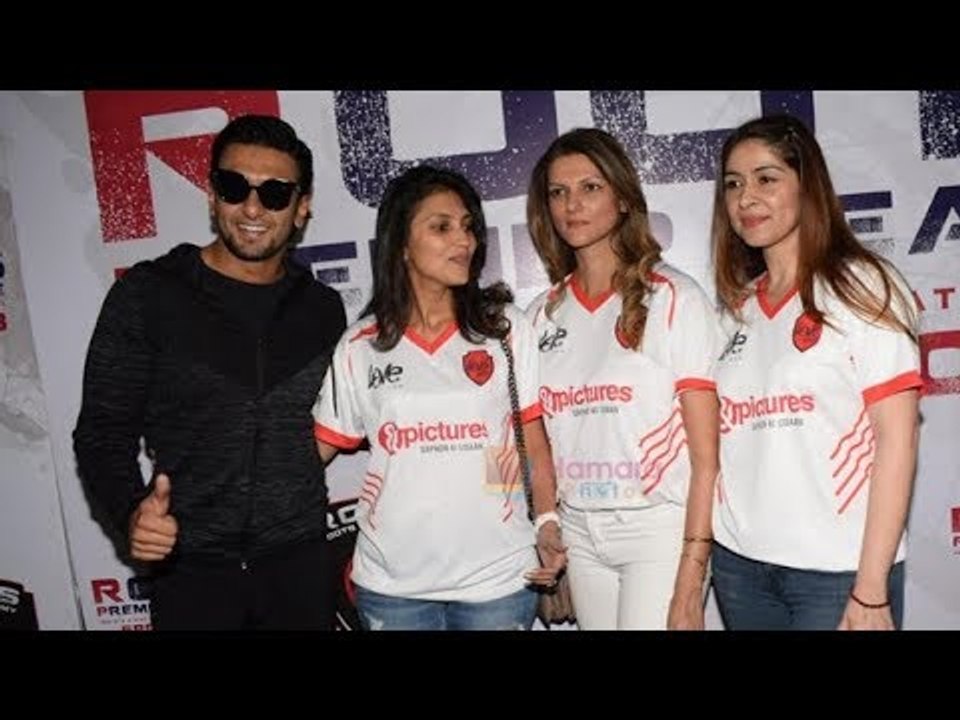 Ranveer Singh Attend Roots Premier League Football