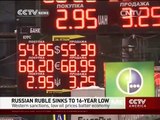 Russian ruble sinks to 16-year low