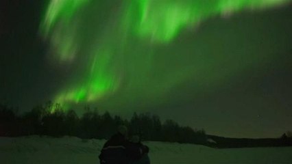 Aurora borealis Rovaniemi fölött