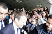 Allocution du Président de la République, Emmanuel Macron, au lycée general technologique et professionnel Therese Planiol, Loches