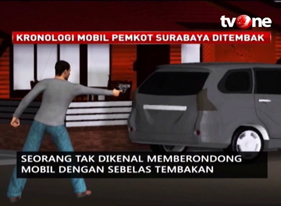 Kronologi Mobil Pemkot Surabaya Ditembak