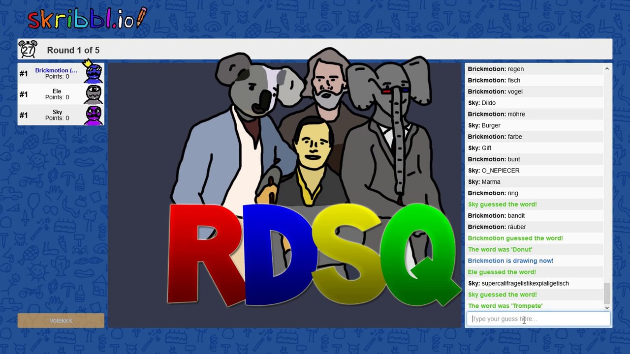 Was gibt es hier für Wörter?! | Skribbl.io ★ RDSQ 2