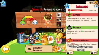 Cueva 17 Angry Birds Epic, Porche Porcino lvl 10 BOSS Jefe