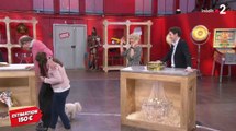 Il marche sur le chien de Sophie Davant - ZAPPING TÉLÉ DU 15/03/2018