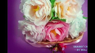 How To Make Tissue Paper Flowers : Shabby Chic Peonies