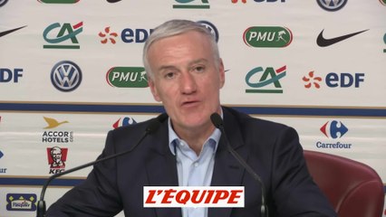 Deschamps «On ne sait pas ce qu'il peut se passer» - Foot - Bleus