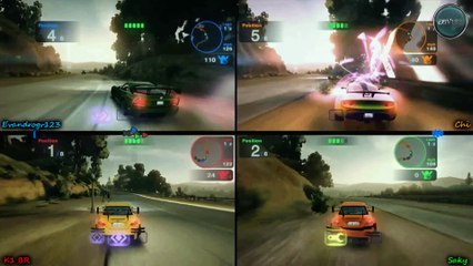 [Blur #04] Show de quedas! [4 Players] (Hollywood Hills (Hift)) feat.Team JapaBR