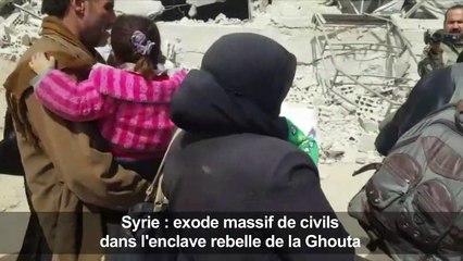 Syrie: des milliers de civils fuient la Ghouta orientale
