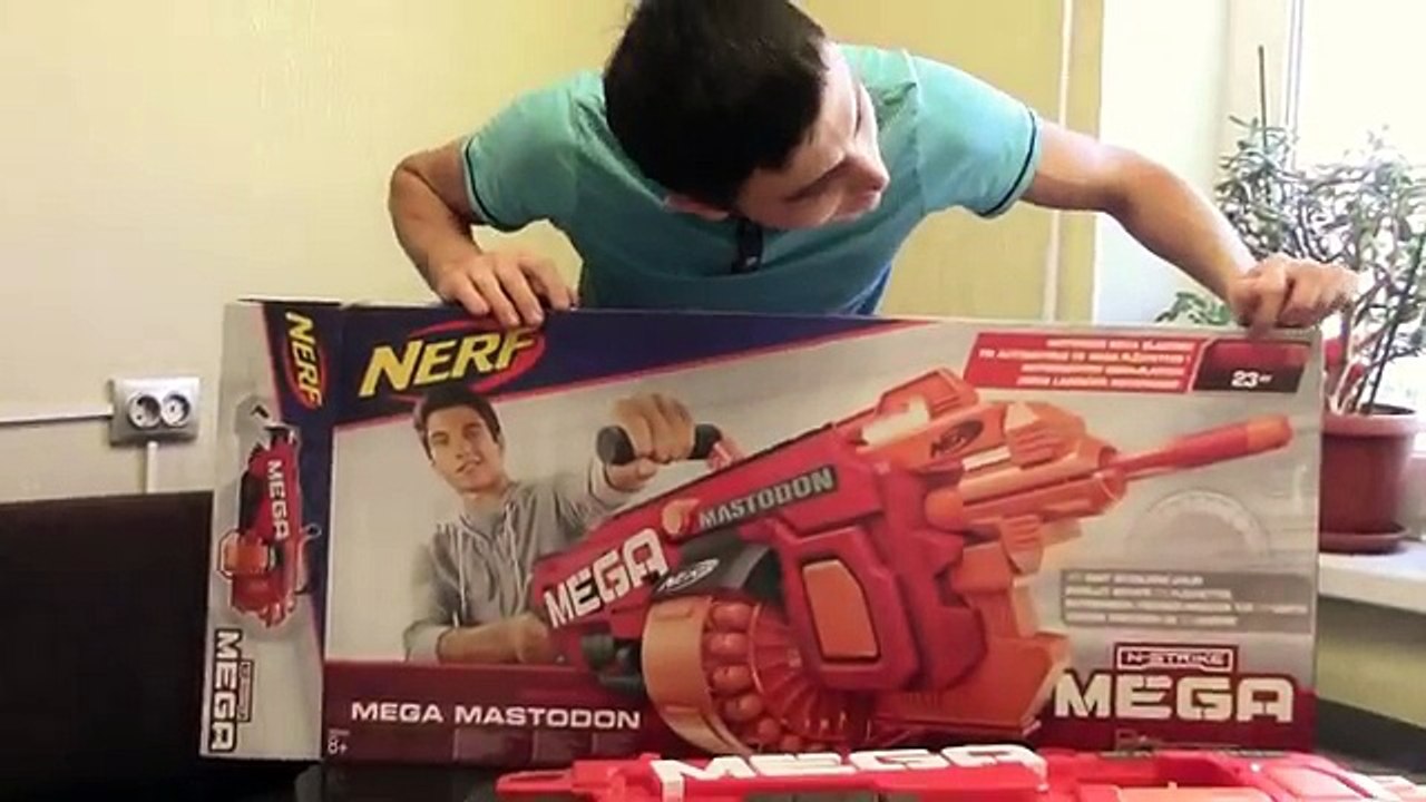 Обзор Бластер Нерф Мега Мастодон / Мастодонт Nerf Mega Mastodon