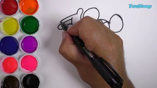 Dibuja y Colorea a Mickey Mouse de Arco Iris - Dibujos Para Niños - Learn Colors / FunKeep