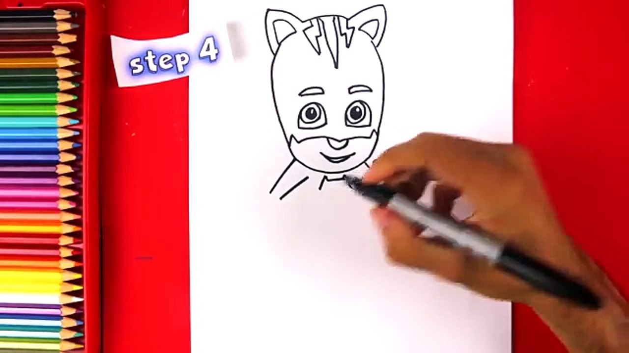 How to Draw Catboy from PJ Masks - How to Draw Step by Step