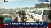 i24NEWS DESK | Thousands flee Eastern Ghouta rebel-held town | Thursday, March 15th 2018