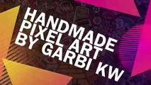 Handmade Pixel Art - How To Draw Kawaii Teddy Bear #pixelart