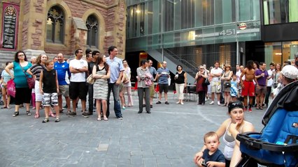 Funny Street Artist in Montreal