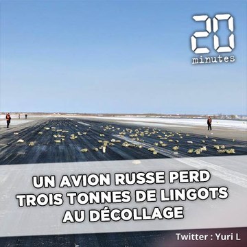 Un avion russe perd trois tonnes de lingots au décollage