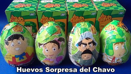 HUEVOS SORPRESA DEL CHAVO DEL OCHO EN ESPAÑOL. SURPRISE EGGS